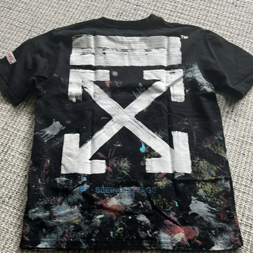 Off white Galaxy Men’s Tee Size S Used Extremely Rare Perfect Condition - Picture 3 of 9